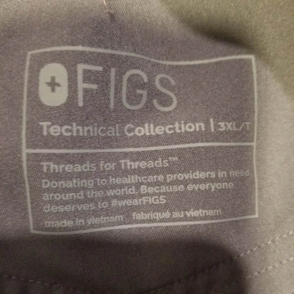 Figs Technical Collection Jogger Pants Size 3XLT Gray Nurse Hospital Lab